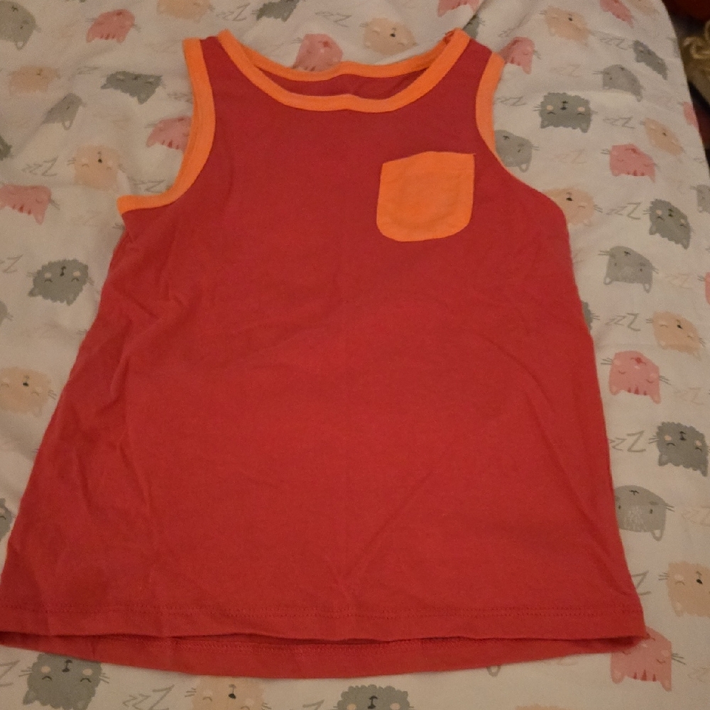 Cat & Jack Red and Orange Kids Tank Top